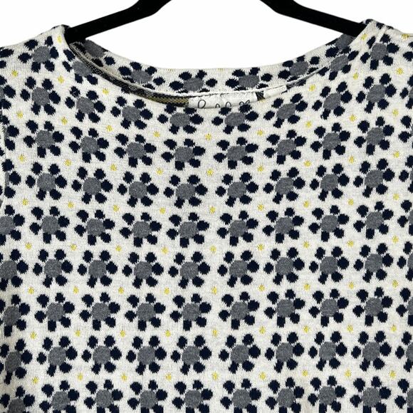 Anthropologie Field Flower Crewneck Floral Sweater 3/4 Sleeves Sz M - Picture 5 of 9